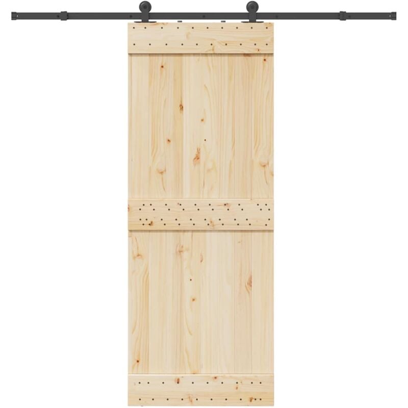 foto del prodotto vidaxl kit di binari per porte scorrevoli 213,5 cm acciaio nero