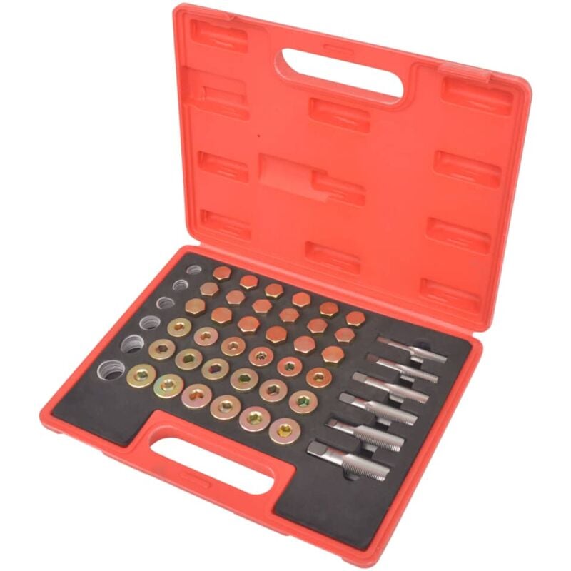 foto del prodotto vidaxl kit di riparazione per filetti del tappo di scarico dell olio con custodia