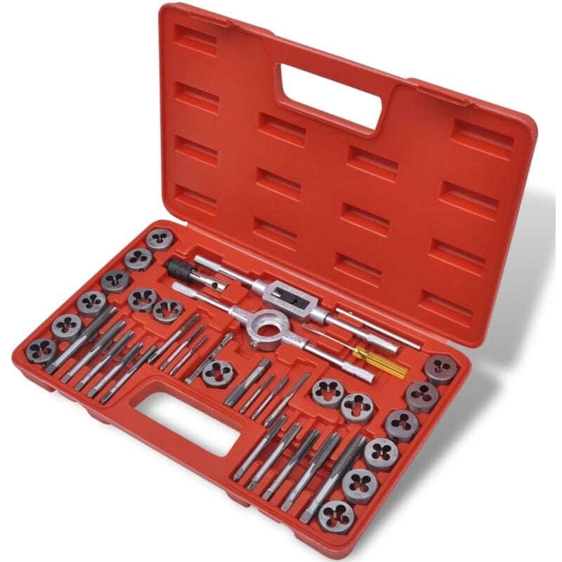 foto del prodotto vidaxl kit filiere per filettatura 40 pz