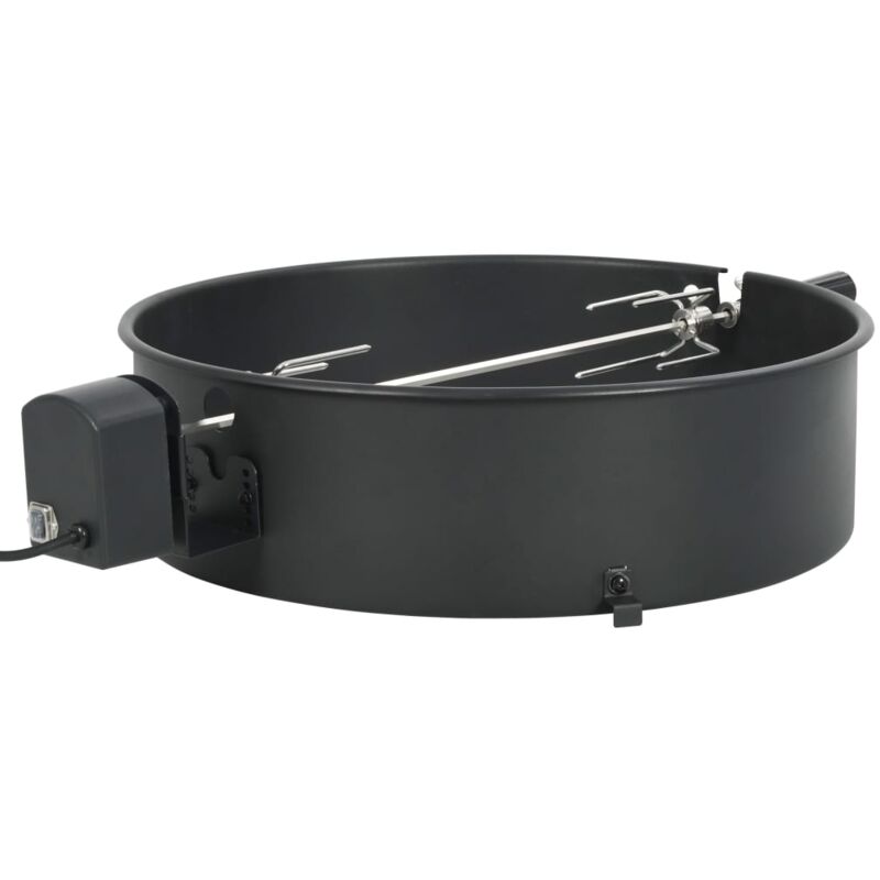 foto del prodotto vidaxl kit per barbecue allo spiedo 57 cm nero