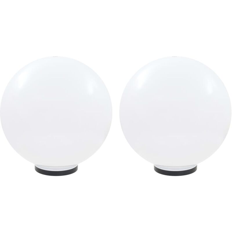 foto del prodotto vidaxl lampada a led sferica da giardino 50 cm in pmma bianco vari modelli modelli 2 pz