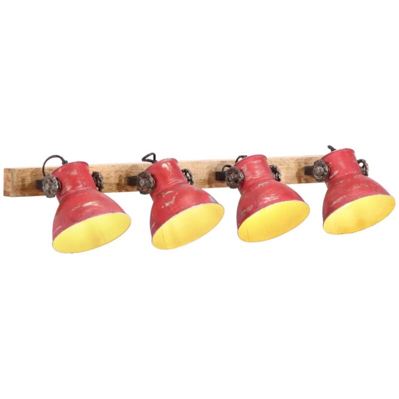 foto del prodotto vidaxl lampada a parete 25 w rosso anticato 90x25 cm e27