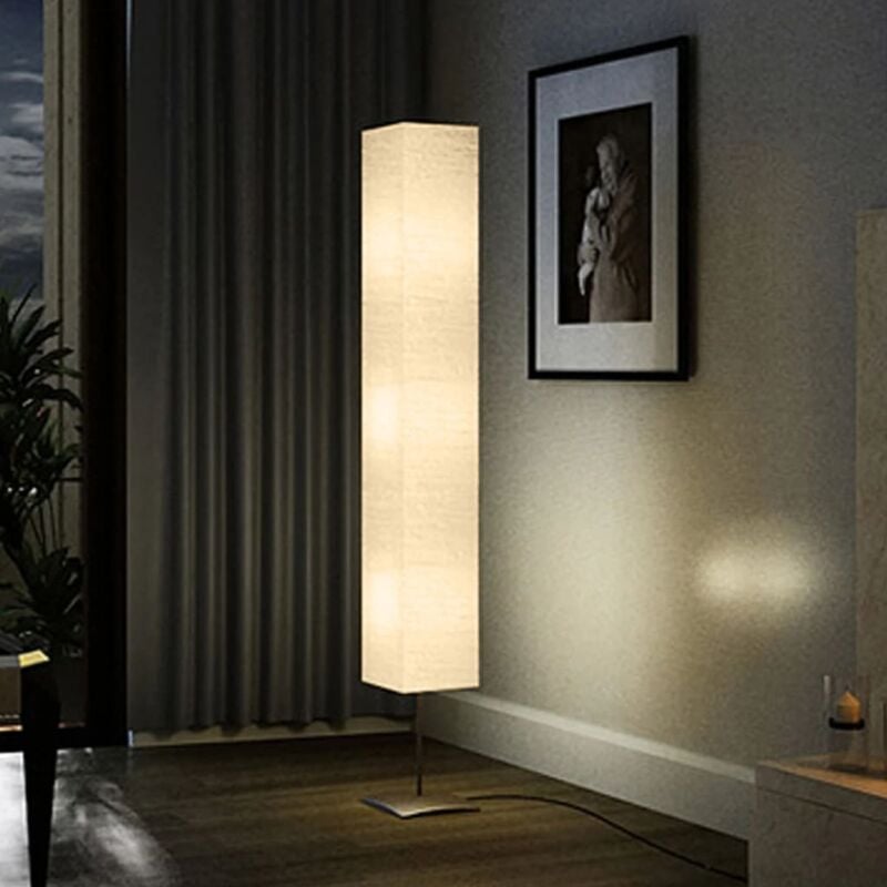 foto del prodotto vidaxl lampada a piantana con supporto in acciaio 170 cm beige