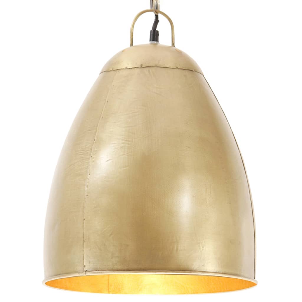 foto del prodotto vidaxl lampada a sospensione industriale 25 w ottone rotonda 32 cm e27
