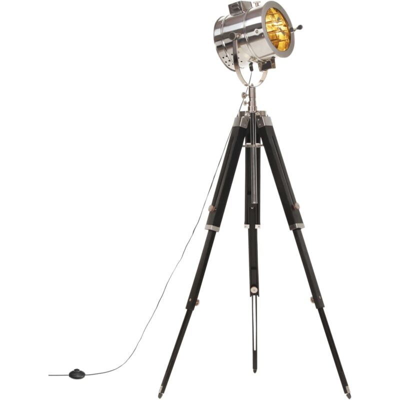 foto del prodotto vidaxl lampada a treppiede a pavimento legno massello di mango 165 cm