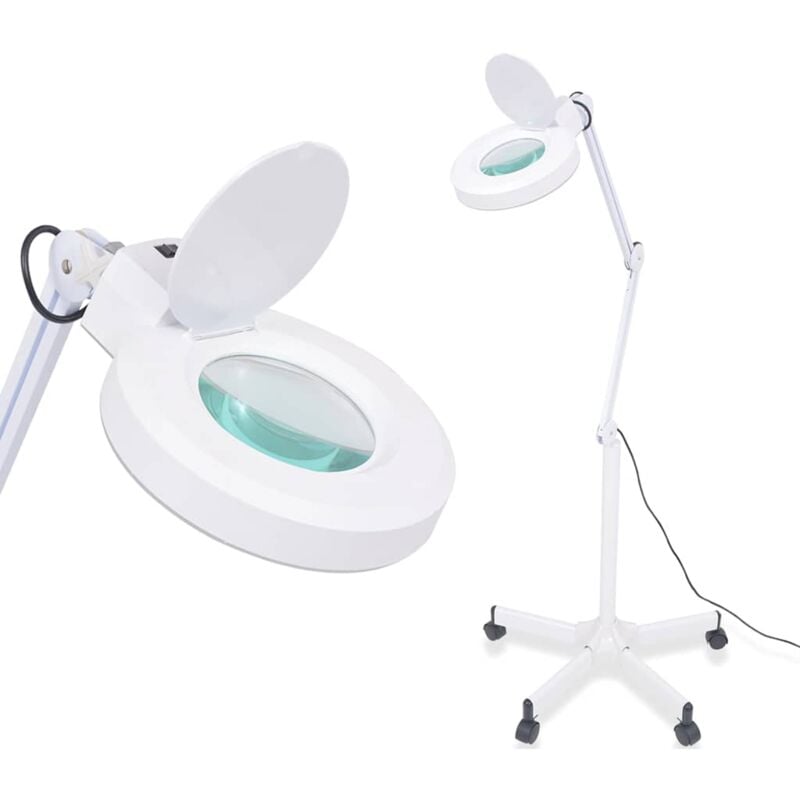 foto del prodotto vidaxl lampada con lente d ingrandimento da pavimento