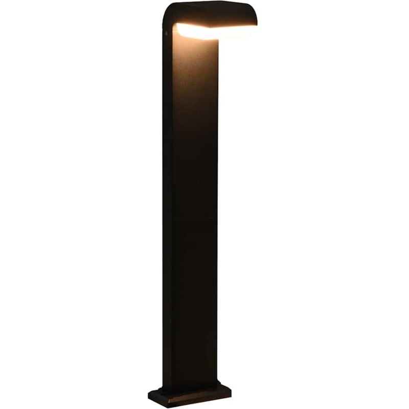 foto del prodotto vidaxl lampada da esterno a led 9 w nera ovale varie dimensioni dimensioni 160x100x800 mm