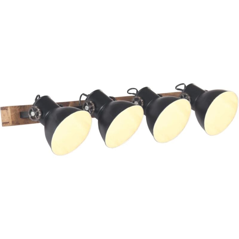 foto del prodotto vidaxl lampada da parete stile industriale nera 90x25 cm e27