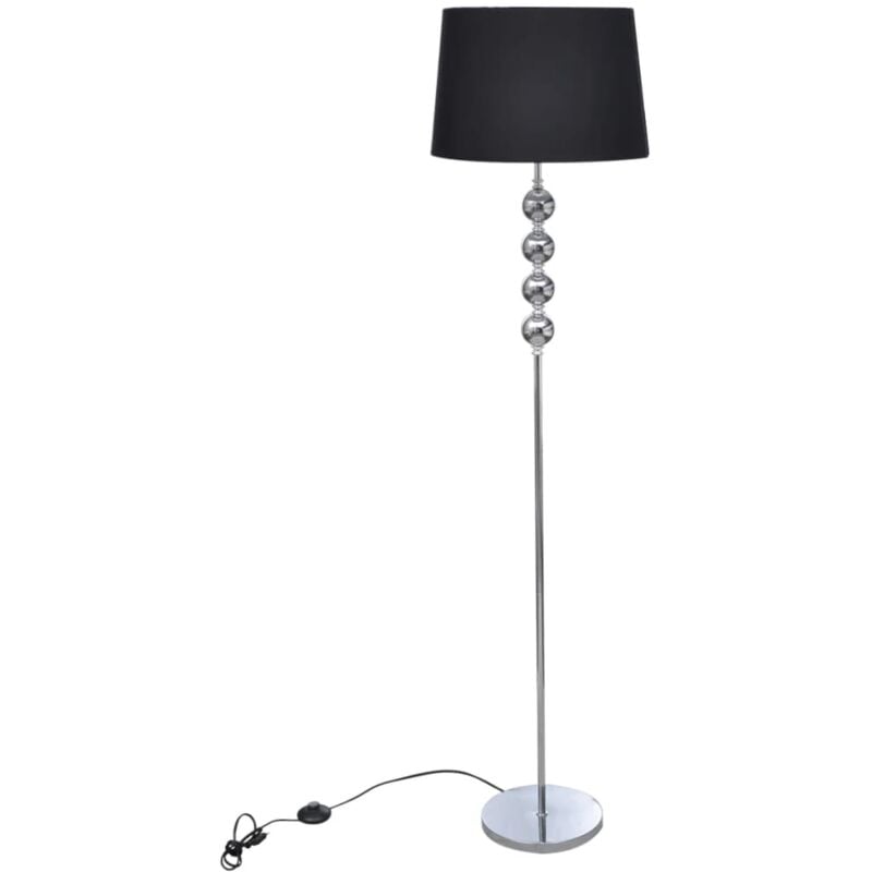 foto del prodotto vidaxl lampada da pavimento supporto alto decorazione a 4 sfere nera