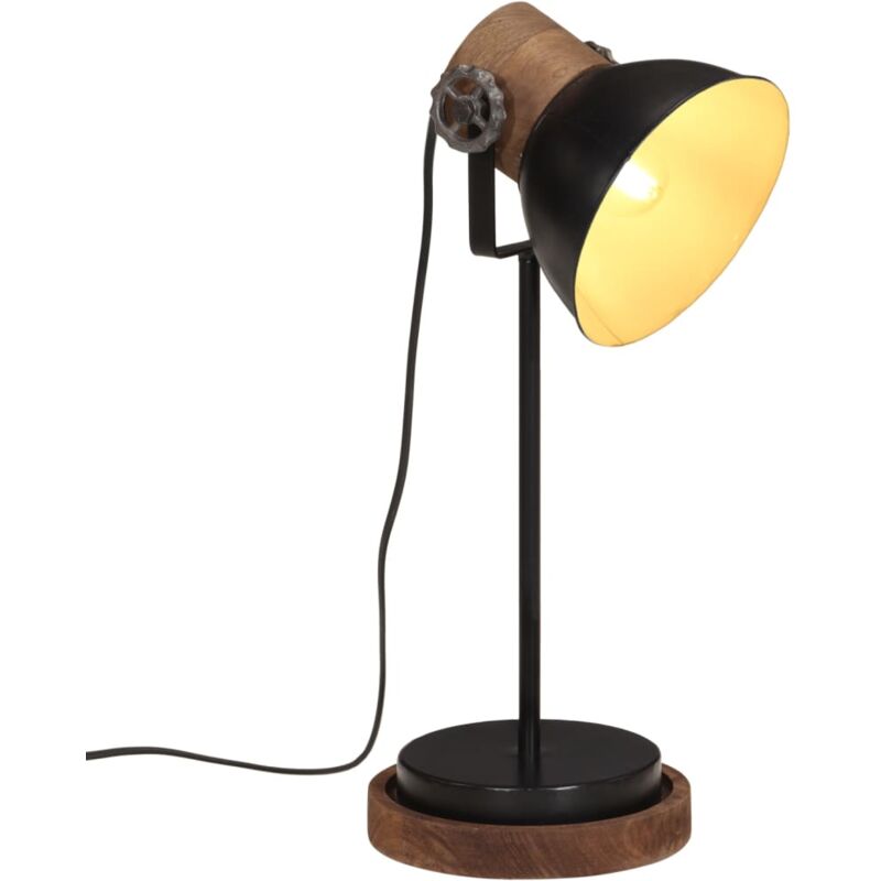 foto del prodotto vidaxl lampada da scrivania 25 w nera 17x17x50 cm e27 707356