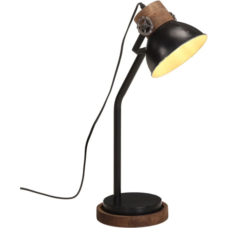 foto del prodotto vidaxl lampada da scrivania 25 w nera 18x18x60 cm e27