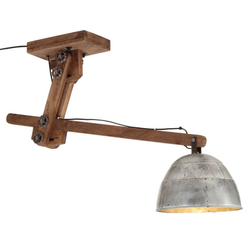 foto del prodotto vidaxl lampada da soffitto 25 w argento vintage 105x30x65 108cm e27 164667