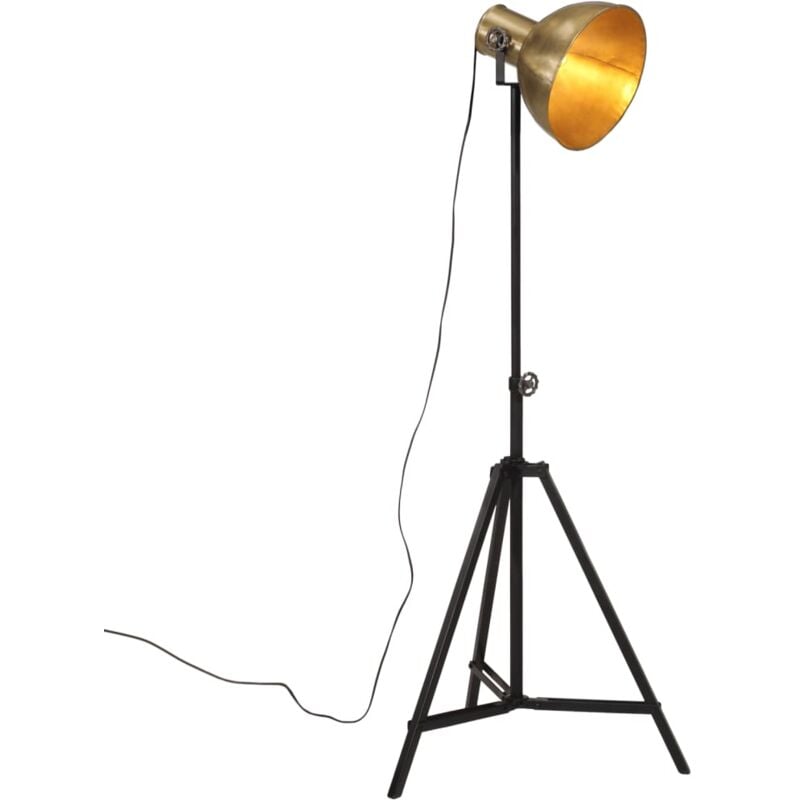 foto del prodotto vidaxl lampada da terra 25 w ottone anticato 61x61x90 150 cm e27