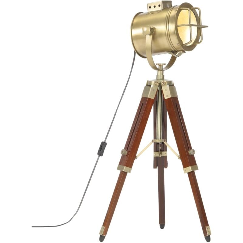 foto del prodotto vidaxl lampada da terra a treppiede legno massello di mango 69 cm