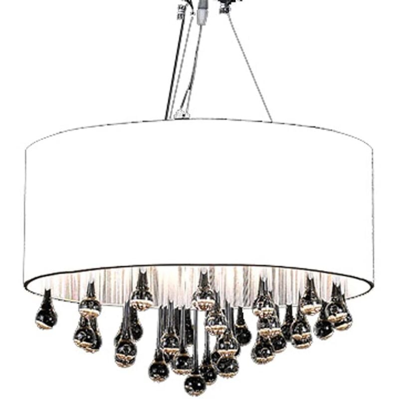 foto del prodotto vidaxl lampadario con 85 cristalli bianco 347984