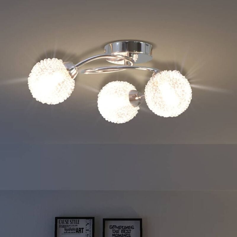foto del prodotto vidaxl lampadario da soffitto con 3 lampadine led g9 120 w