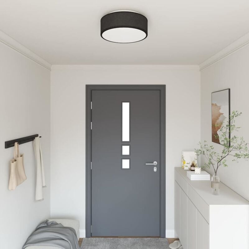 foto del prodotto vidaxl lampade a soffitto a incasso nere 38 cm tessuto e27