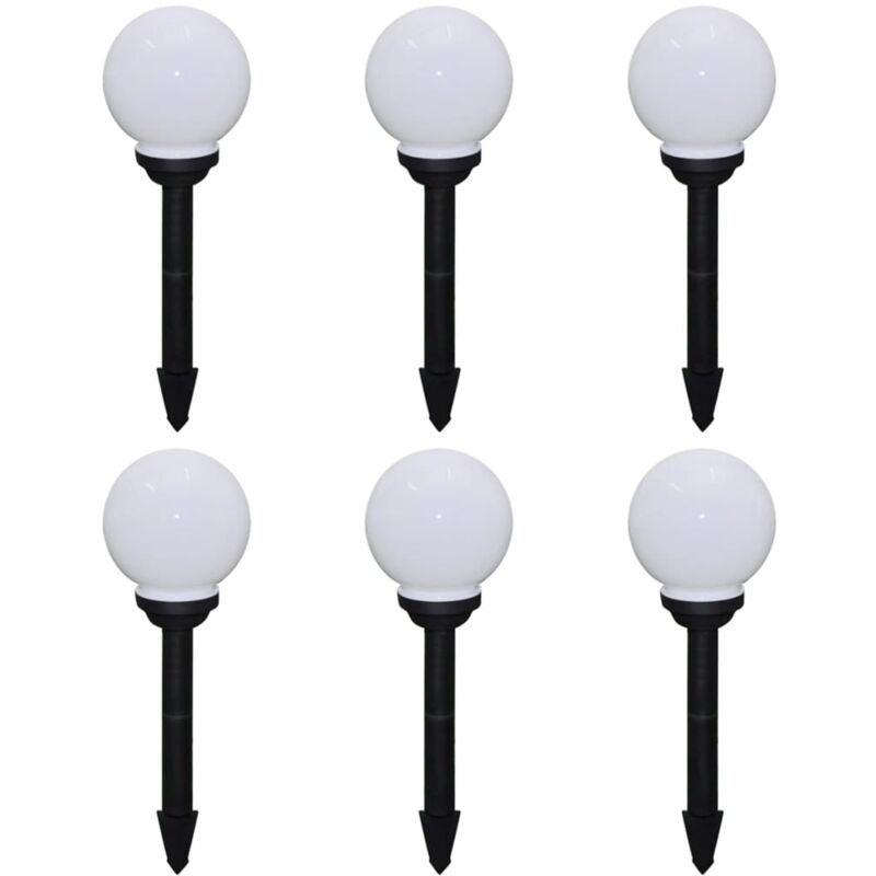 foto del prodotto vidaxl lampade da sentiero 6 pz led 20 cm con picchetto