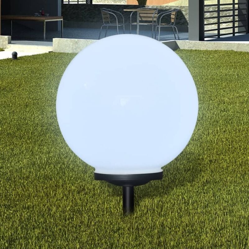 foto del prodotto vidaxl lampade da sentiero a led 40 cm con picchetto bianco vari pezzi dimensioni 40 cm