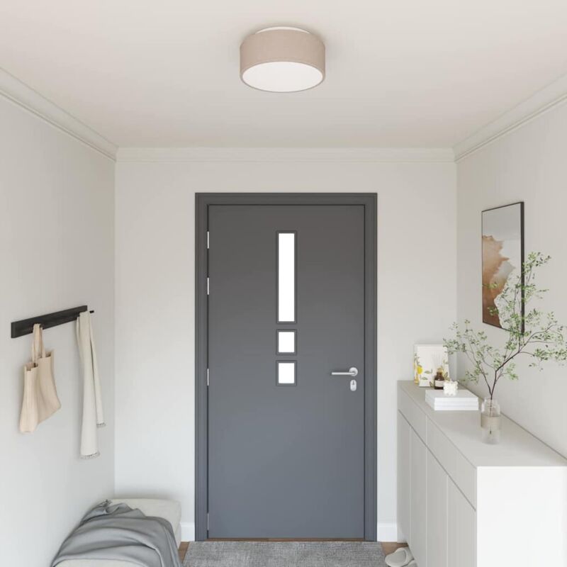 foto del prodotto vidaxl lampade da soffitto a incasso tortora 30 cm tessuto e27
