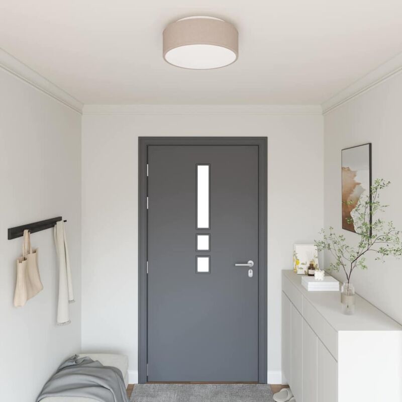 foto del prodotto vidaxl lampade da soffitto a incasso tortora 38 cm tessuto e27