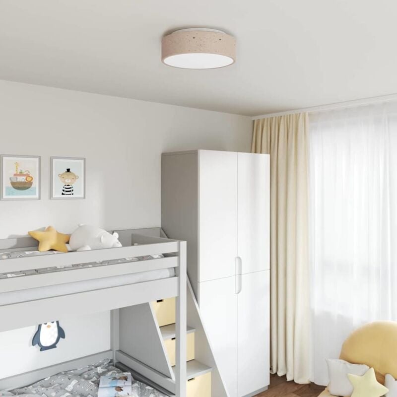 foto del prodotto vidaxl lampade da soffitto con paralume stellato tortora 38 cm tessuto e27