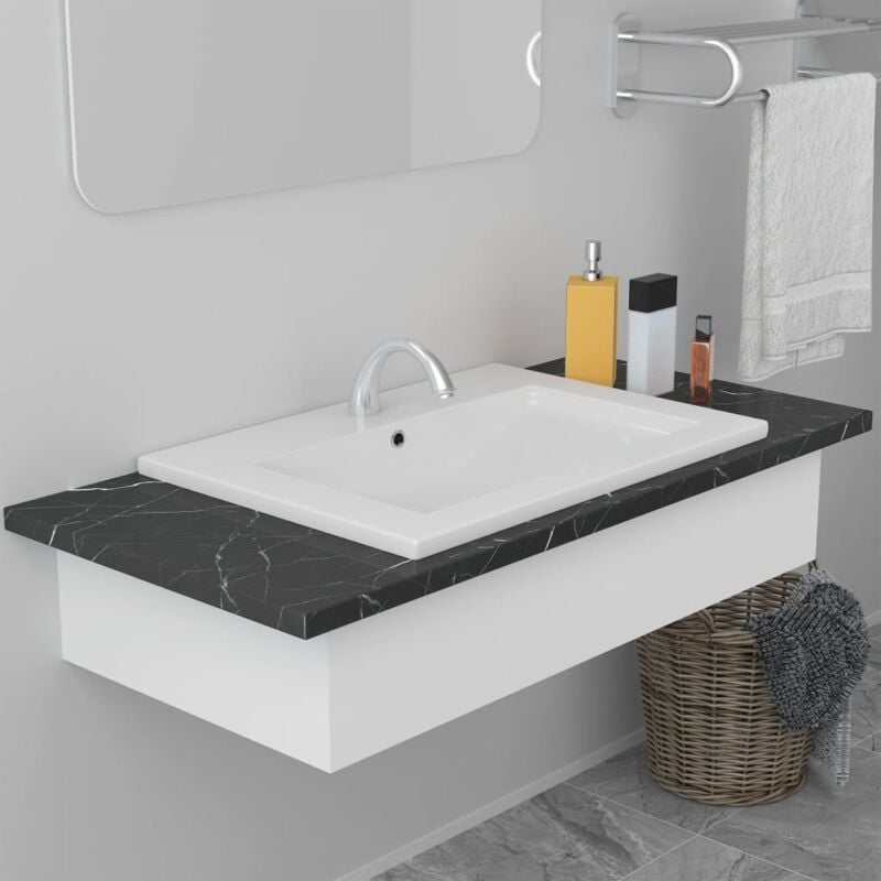 foto del prodotto vidaxl lavabo da incasso in ceramica moderno bianco varie dimensioni dimensioni 61 x 39.5 x 18.5 cm