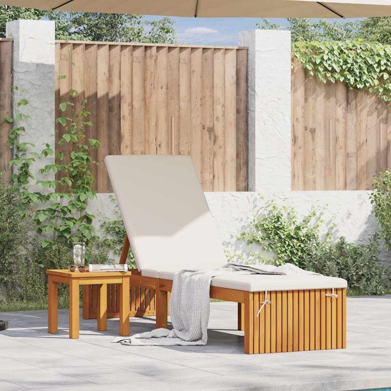 foto del prodotto vidaxl lettino da sole 1 persona marrone 200 x 55 x 94cm
