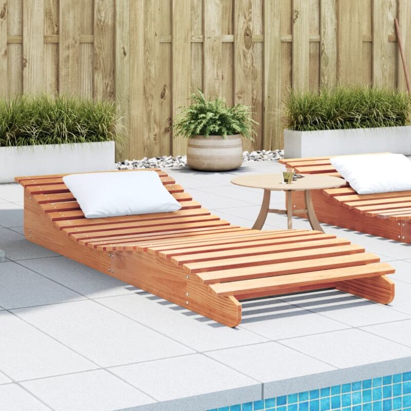 foto del prodotto vidaxl lettino marrone cera 205x80x31,5 cm in legno massello di pino