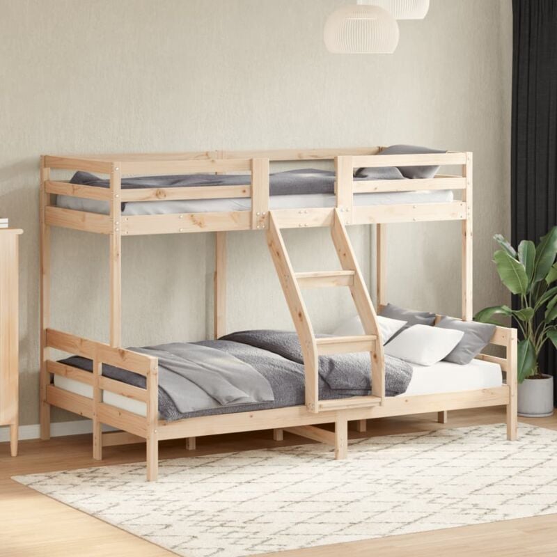 foto del prodotto vidaxl letto a castello 90x200/120x200 cm in legno massello di pino