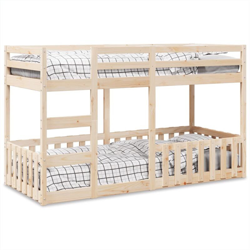 foto del prodotto vidaxl letto a castello 90x200 cm in legno massello di pino