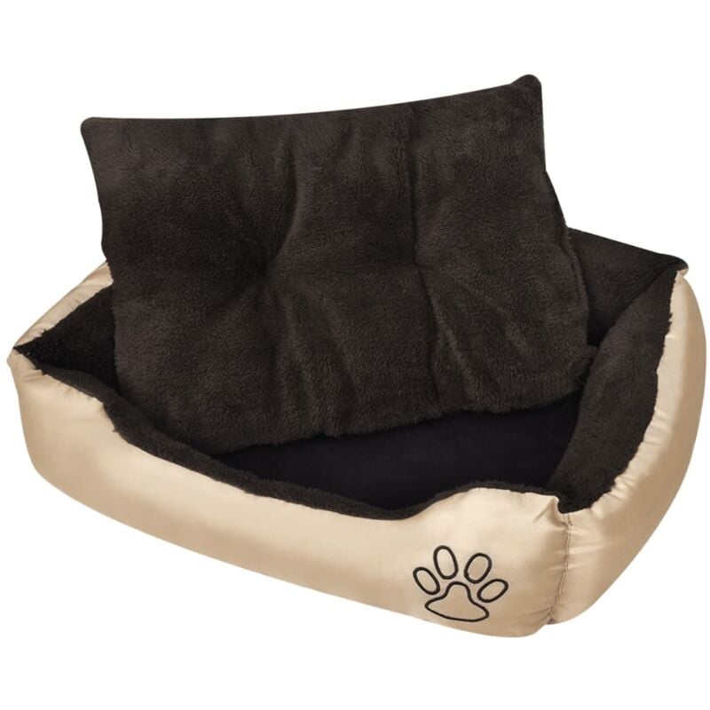 foto del prodotto vidaxl letto caldo per cani con cuscino imbottito xl