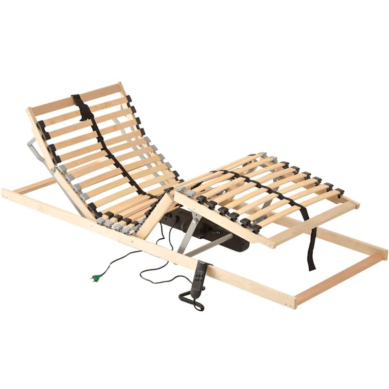 foto del prodotto vidaxl letto con telaio a doghe elettrico 28 doghe 7 zone 70x200 cm