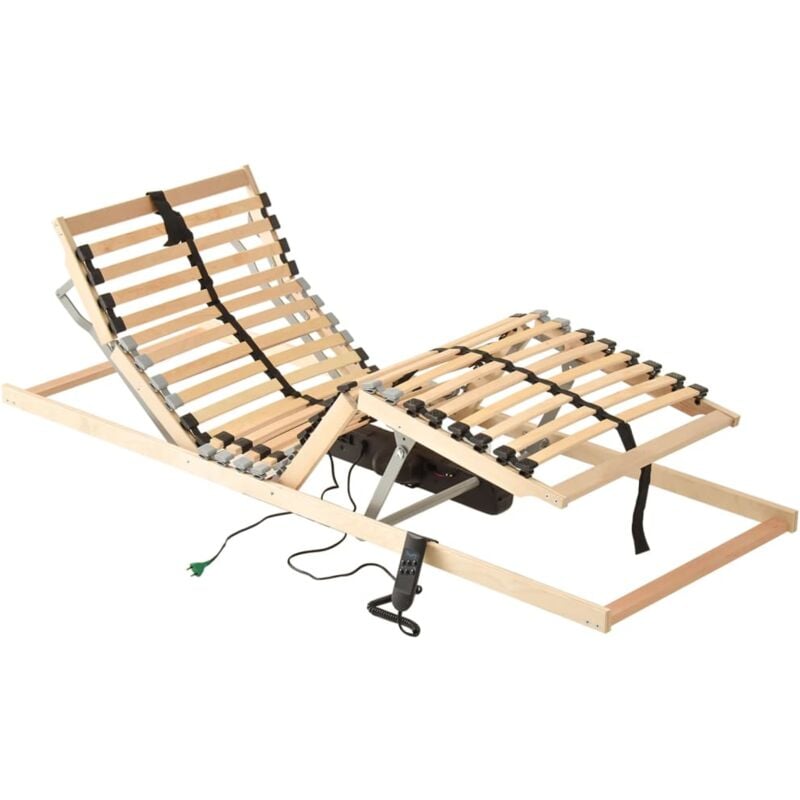 foto del prodotto vidaxl letto con telaio a doghe elettrico 28 doghe 7 zone 80x200 cm