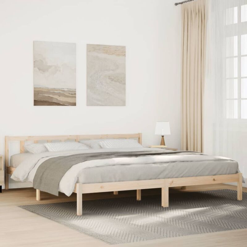 foto del prodotto vidaxl letto extra lungo senza materasso 200x210 cm in legno di pino