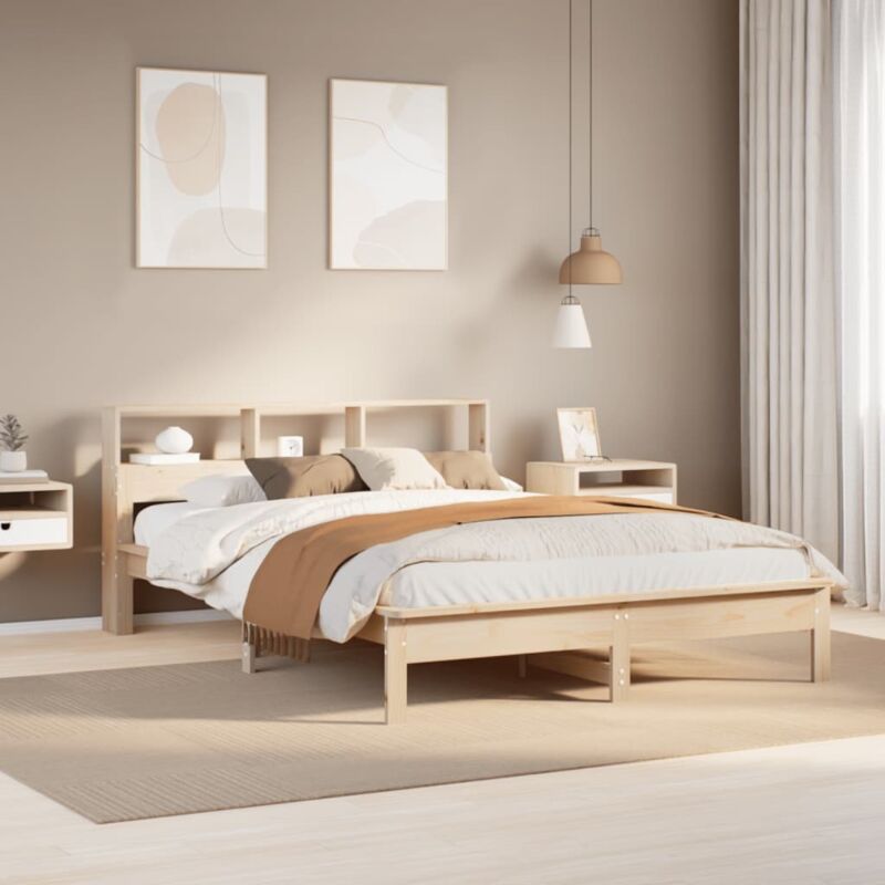 foto del prodotto vidaxl letto libreria senza materasso 120x200cm legno massello di pino