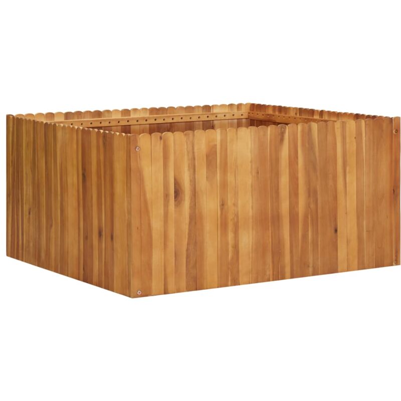 foto del prodotto vidaxl letto rialzato da giardino 100x100x50 cm in massello di acacia