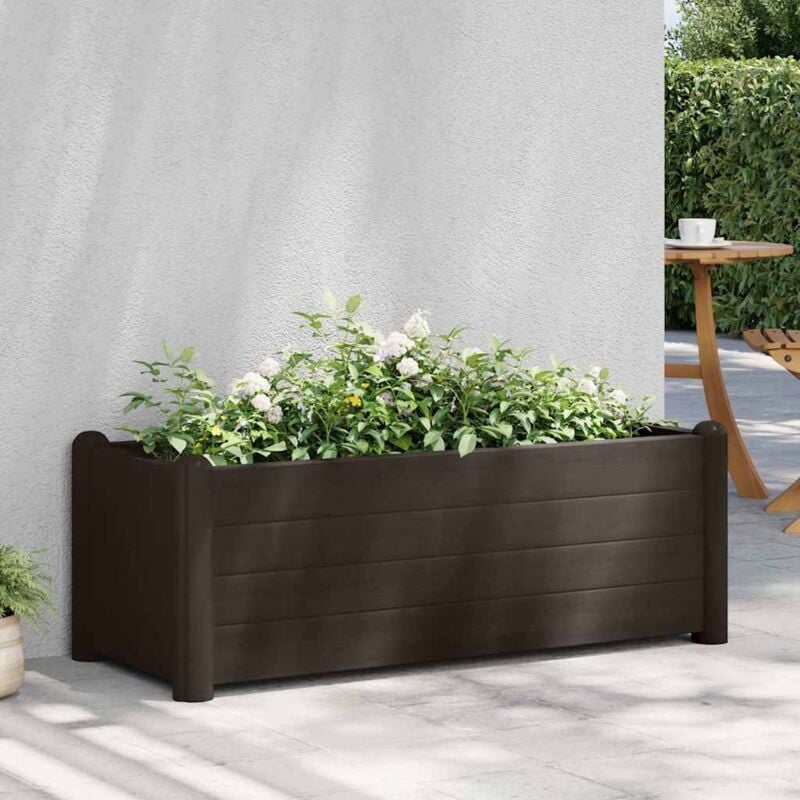 foto del prodotto vidaxl letto rialzato da giardino in pp moca 100x43x35 cm