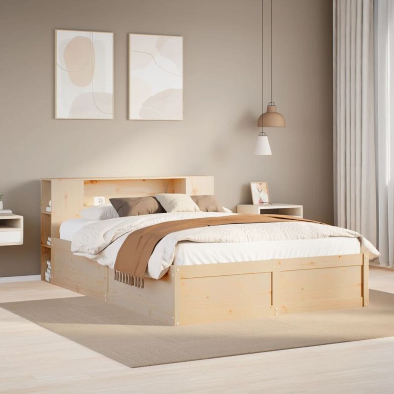 foto del prodotto vidaxl letto senza materasso 120x190 cm in legno massello di pino