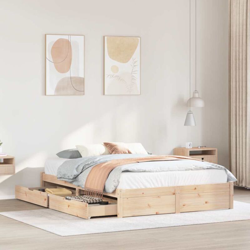 foto del prodotto vidaxl letto senza materasso 120x200 cm in legno massello di pino