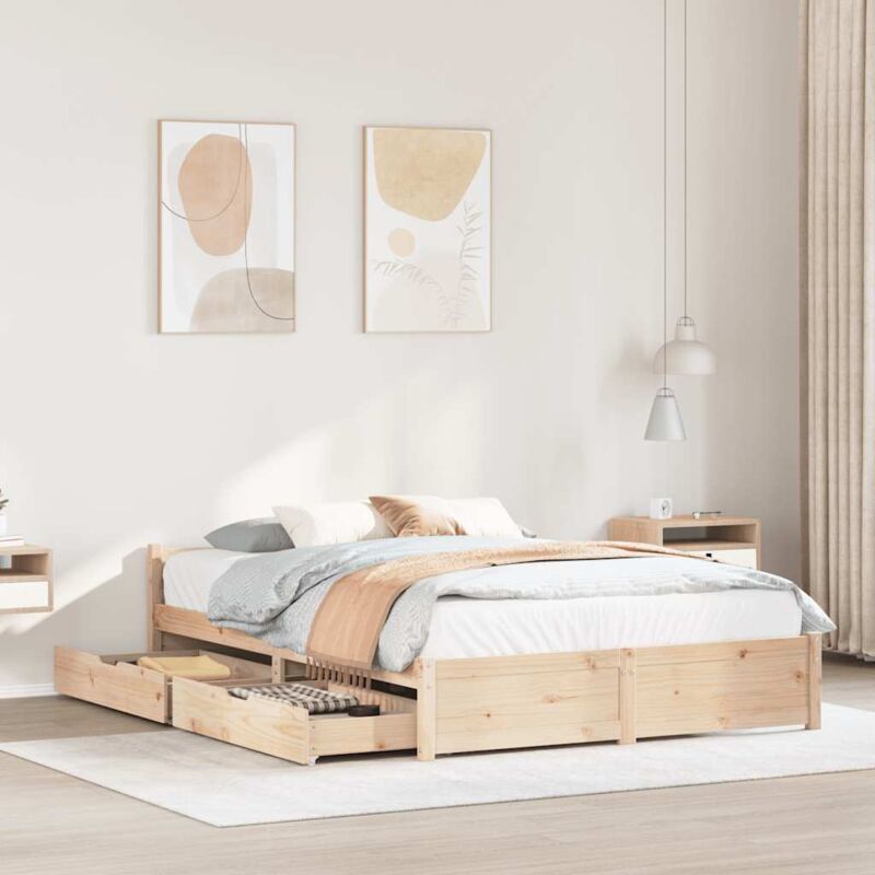 foto del prodotto vidaxl letto senza materasso 120x200 cm in legno massello di pino