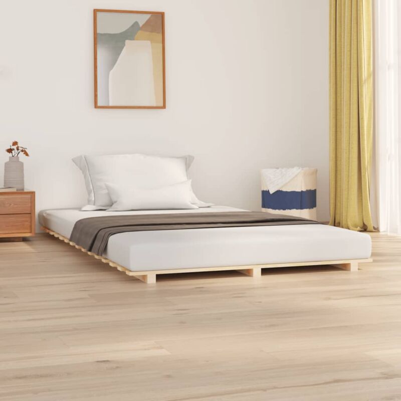 foto del prodotto vidaxl letto senza materasso 140x190 cm in legno massello di pino