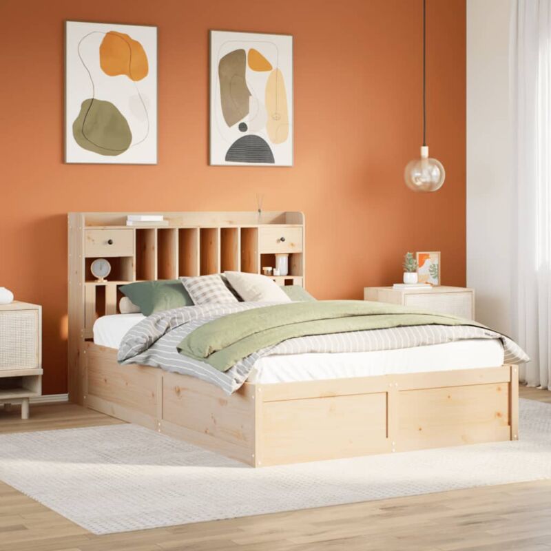foto del prodotto vidaxl letto senza materasso 140x190 cm in legno massello di pino