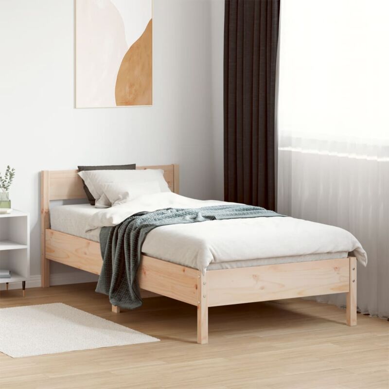 foto del prodotto vidaxl letto senza materasso 90x190 cm in legno massello di pino