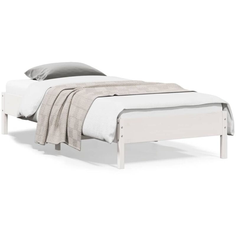 foto del prodotto vidaxl letto senza materasso bianco 90x200 cm legno massello di pino