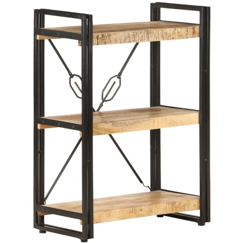 foto del prodotto vidaxl libreria a 3 ripiani 60x30x80 cm in legno massello di mango