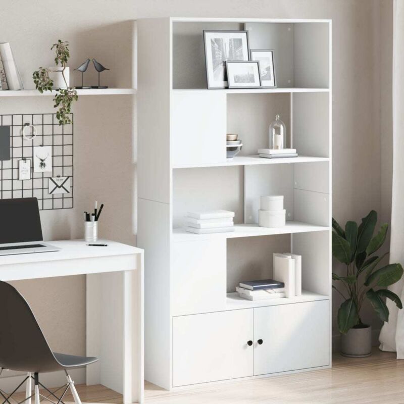 foto del prodotto vidaxl libreria bianca 100x36x189 cm in legno multistrato