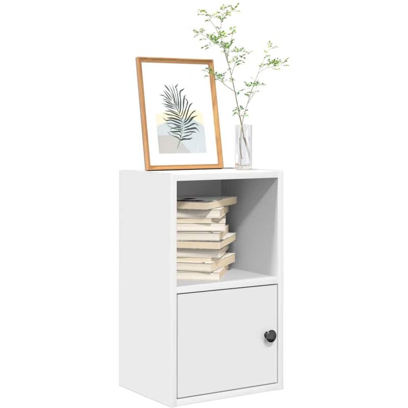 foto del prodotto vidaxl libreria bianca 31x24x52 cm in legno multistrato