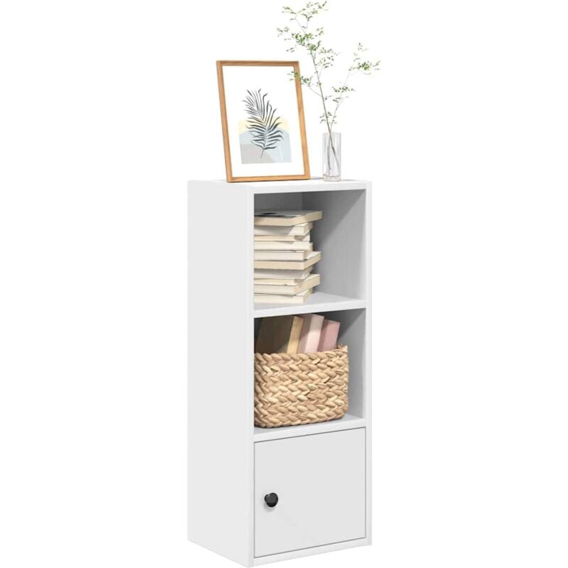 foto del prodotto vidaxl libreria bianca 31x24x77 cm in legno multistrato
