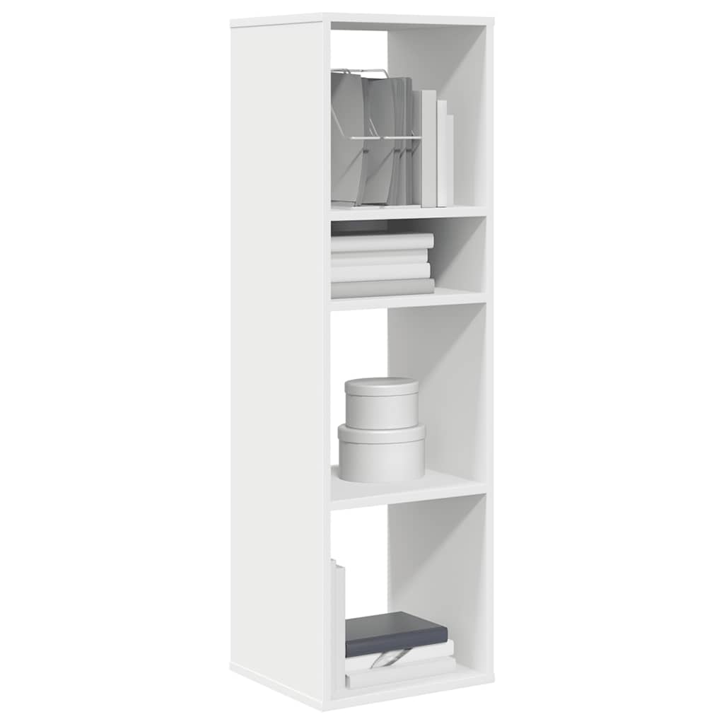 foto del prodotto vidaxl libreria bianca 34x31x112 cm in legno multistrato